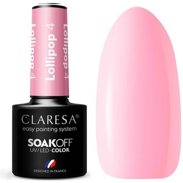 Claresa Lakier Hybrydowy do paznokci LOLLIPOP 4 różowy