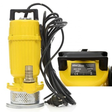 POMPA ZANURZENIOWA ZATAPIALNA DO WODY CZYSTEJ BRUDNEJ 1600W 1