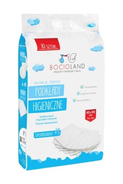 Пеленальные подушечки одноразовые 90х60 см 10 шт.