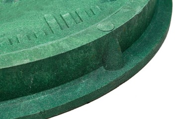 Садовый люк LIGHT, крышка септика, круглый колодец, 75 см, зеленый