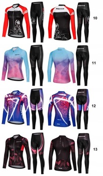 ЖЕНСКИЙ ВЕЛОСИПЕДНЫЙ КОСТЮМ, ГЕЛЕВЫЙ С ДЛИННЫМ РУКАВОМ