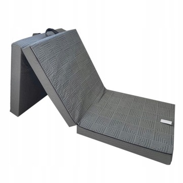 SMUKEE HOME Materac rozkładany 3-funkcje 190x65x8,5cm szary