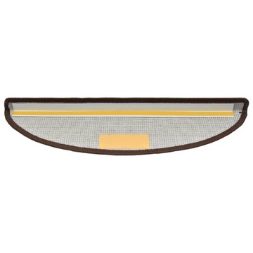 Накладки на лестницу, 15 шт, 65 х 24 х 4 см, кофейно-коричневый