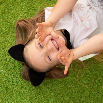 Набор аксессуаров для маскировки, наряд черного кота, повязка на голову с кошачьими ушками, хвостом