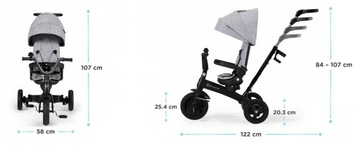 ТРЕХКОЛЕСНЫЙ ВРАЩАЮЩИЙСЯ ВЕЛОСИПЕД Kinderkraft TWIPPER