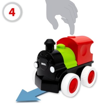 Паровозик Brio Steam & Go
