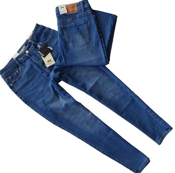 MS10 SPODNIE JEANS M.SARA LIFE'S Wysoki Stan Duże rozm. L/40 (m)