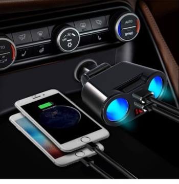ВОЛЬТМЕТР РАЗДЕЛИТЕЛЬ ЗАЖИГАЛКИ 2GN + 2USB QC