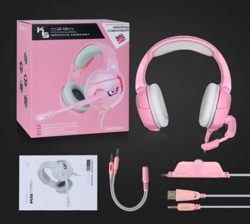 ИГРОВЫЕ НАУШНИКИ K5 PINK GAMER GIRL