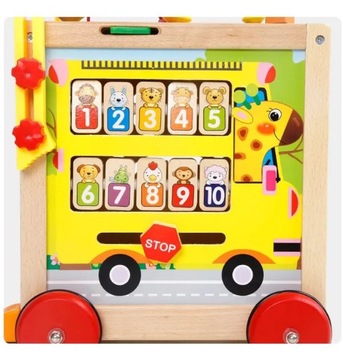 ОГРОМНЫЙ ДЕРЕВЯННЫЙ ОБРАЗОВАТЕЛЬНЫЙ КУБ 7в1 + МУЛА.