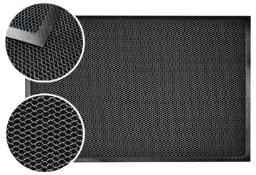 WYCIERACZKA WEJŚCIOWA GUMOWA 3D POD DRZWI 60x90 ZEWNĘTRZNA ANTYPOŚLIZGOWA