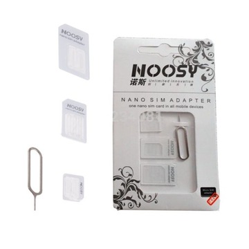 Noosy Nano 4 w 1 zestaw adaptera karty Micro SIM