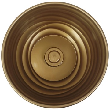 ЦВЕТОЧНЫЙ ВАЗ ⌀ 23 см КРЕМОВАЯ КРЫШКА