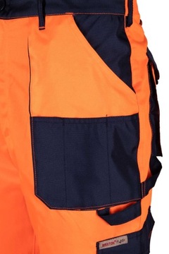 Рабочие брюки длиной до талии с темно-синей вставкой 57 ORANGE/NAVY NAVY