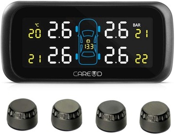 Czujnik ciśnienia i temp opon TPMS Careud U903WF zewnętrzny, bezprzewodowy