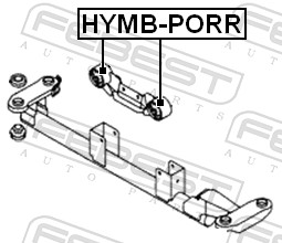 FEBEST HYMB-PORR LOŽISKO MOTORU