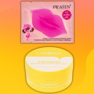 LANBENA REJUVENATING MASK GEL PADS + набор для губ Pilaten