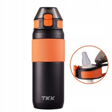 POJEMNY KUBEK TERMICZNY TERMOS Z SŁOMKĄ 550ML