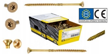 WKRĘTY CIESIELSKIE DO DREWNA CS 6x280 TORX ŁEB STOŻKOWY DOMAX 100 SZTUK