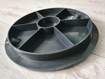 POKRYWA CZARNA WŁAZ DEKIEL RURY STUDNI 1,5T CZARNY 400 mm