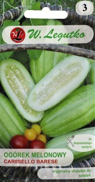 Ogórek melonowy Carosello Barese nasiona 2g