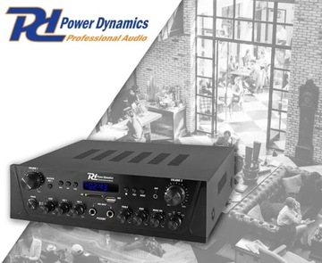 2-зонный усилитель 100 Вт USB SD BT FM светодиодный пульт дистанционного управления