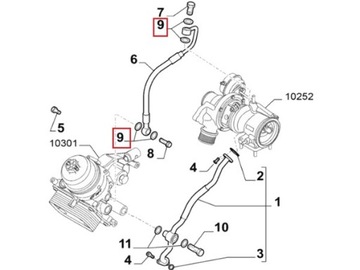 ŠROUB MAZÁNÍ PŘÍVODU TURBÍNY FIAT 1.4 T-JET