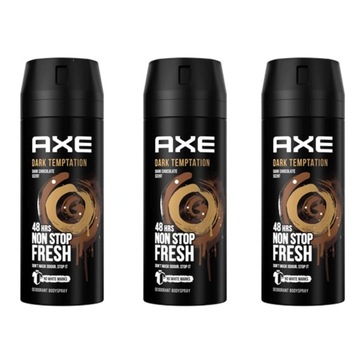 AXE Dezodorant dla Mężczyzn Dark Temptation 150ml x3