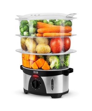 Parowar gotowanie parą Teesa 9,6L 750W 3 poziomy