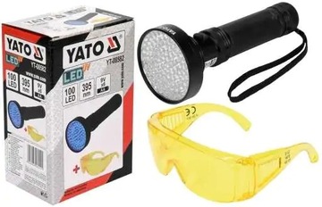 LATARKA UV 100LED TESTER KLIMATYZACJI DO BURSZTYNU