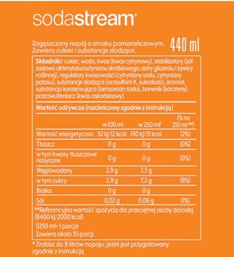 SODASTREAM Zestaw koncentrat 6 smaków saturator