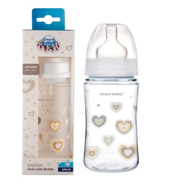 CANPOL BABIES BUTELKA SZEROKA 240ml EASY START +3m