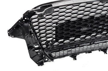 Заглушка решетки Audi A3 8V 2012-2015 RS3 Look QUATTRO черная глянцевая рамка