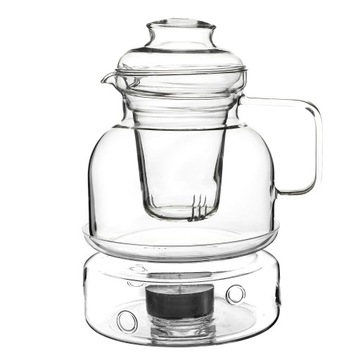 Dzbanek żaroodporny z podgrzewaczem 1,5 L