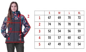 Женская зимняя лыжная куртка изолированная снежная лыжная мембрана s