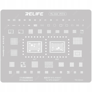 SITO MATRYCA BGAP HOTAIR DO NAPRAWA IPHONE 15 APPLE A16 APPLE A17 IPZ14