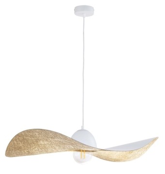 SIGMA Nowoczesna lampa LED Kapello L biały/złoty ? 76cm lampa wisząca LED