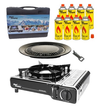 KUCHENKA TURYSTYCZNA gazowa ALPEN + GRILL + 8xGAZ