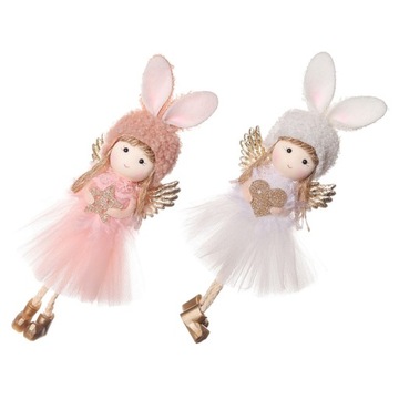 Wisiorek dla dziewczynki Lalki Choinkowe 8 szt