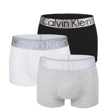 CALVIN KLEIN STEEL COTTON BOKSERKI 3P NB3130A MP1 L