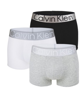 CALVIN KLEIN STEEL COTTON BOKSERKI 3P NB3130A MP1 M