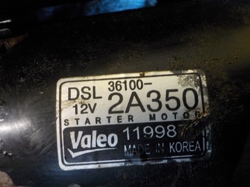 KIA SOUL 1.6 CRDI 13R 128KM D4FB STARTÉR 36100-2A350 119987