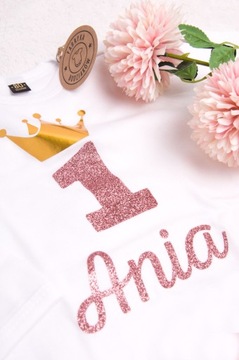 Боди на девочку ГОД+имя, размер 92