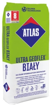 Плиточный клей Ultra Geoflex белый ATLAS 22,5 кг