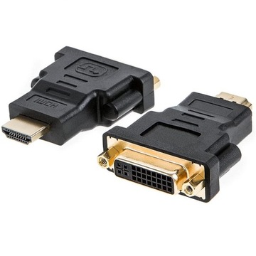 ADAPTER PRZEJŚCIÓWKA HDMI na DVI FullHD GOLD