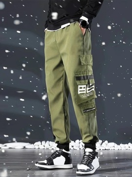 Men's Cargo Pants Casual Hip Hop Hit Color Multipl