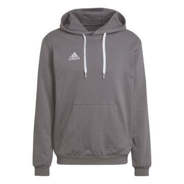 adidas bluza męska z kapturem sportowa szara roz. L