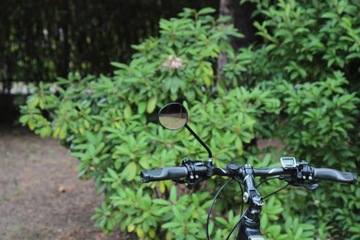 Зеркало для велосипеда AJS Mini, короткое 17 см, ПОЛЬСКОЕ