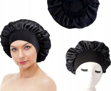 Женская атласная ночная шапочка для волос на шнурке.