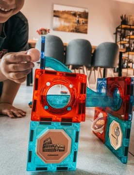 KLOCKI MAGNETYCZNE KONSTRUKCYJNE TOR KULKOWY 49 el